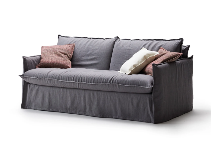 CLARKE - Fabric sofa bed with removable cover _ Milano Bedding